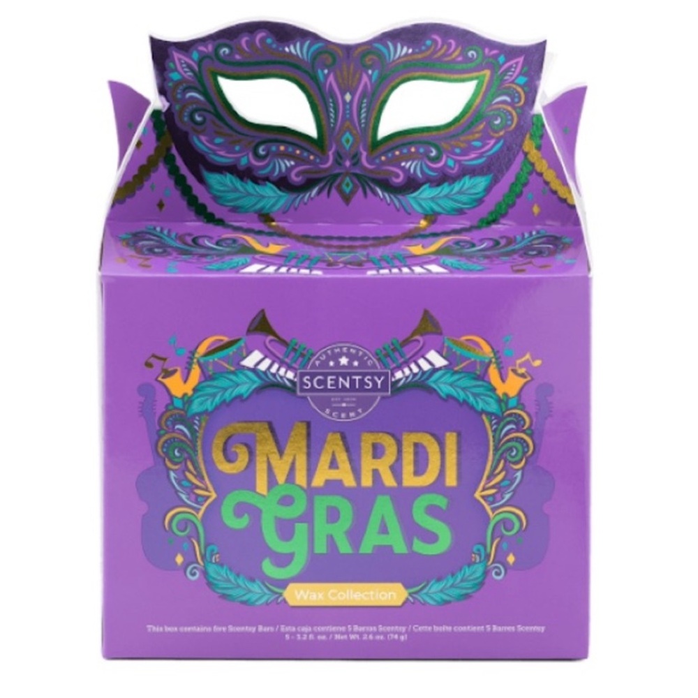 BNIB Scensty Mardi Gras 5 Wax Bar Collection - Picture 2 of 7